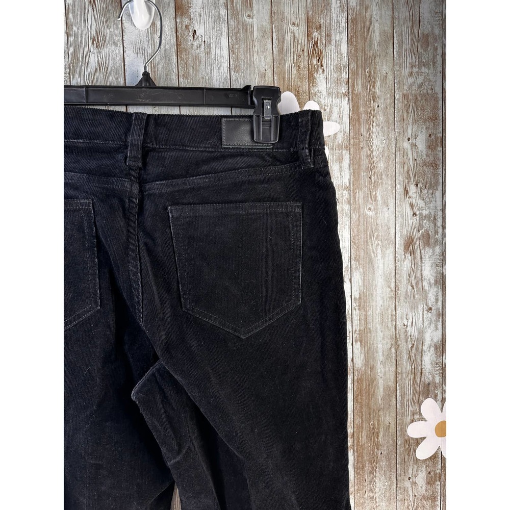 Lands' End Women's Boot Corduroy Pants Sz 10 Black Mid Rise Stretch‎ 5 Pockets - Picture 4 of 10